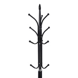 Cuier de haine Keleste, Metal, Alb - Negru, 37x175 cm - Negru