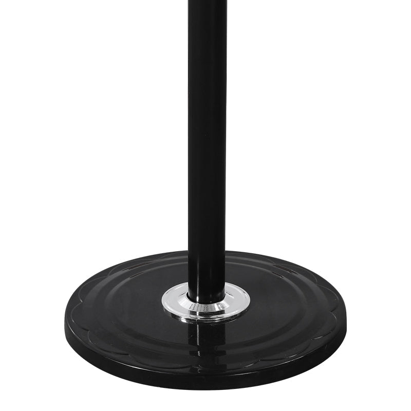 Cuier de haine Keleste, Metal, Alb - Negru, 37x175 cm - Negru