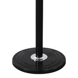 Cuier de haine Keleste, Metal, Alb - Negru, 37x175 cm - Negru