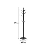 Cuier de haine Keleste, Metal, Alb - Negru, 37x175 cm - Negru