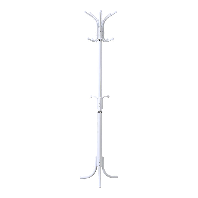 Cuier metalic Mendora, Alb - Negru, 40x40x180 cm - Alb