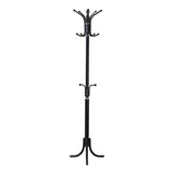 Cuier metalic Mendora, Alb - Negru, 40x40x180 cm - Cuier metalic Mendora, Alb - Negru, 40x40x180 cm