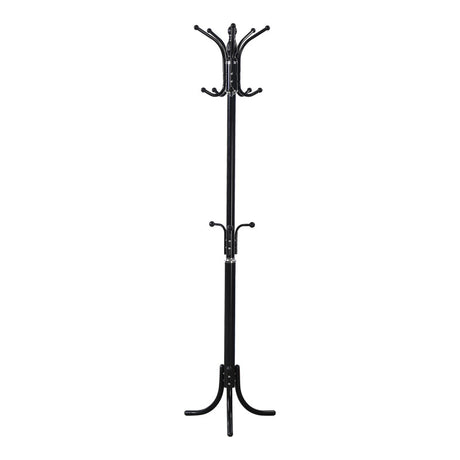 Cuier metalic Mendora, Alb - Negru, 40x40x180 cm