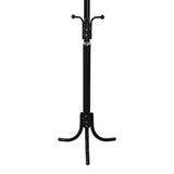 Cuier metalic Mendora, Alb - Negru, 40x40x180 cm - Negru