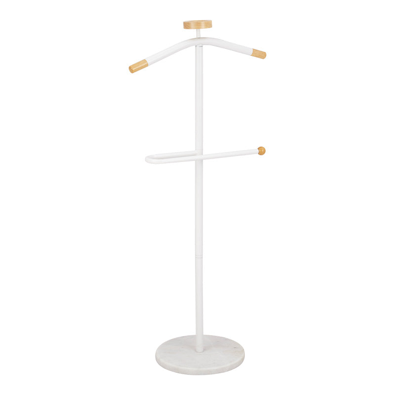 Cuier pentru haine cu funcție de organizare Jolma, Metal-lemn, Alb - Negru, 30x111 cm - Cuier pentru haine cu funcție de organizare Jolma, Metal-lemn, Alb - Negru, 30x111 cm