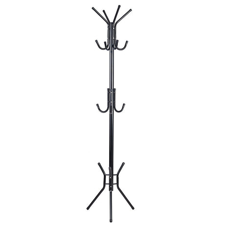Cuier Piero metal, Alb - Negru, D44x181 cm