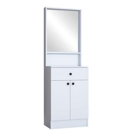 Cuier Rockder cu oglinda, 60x35x183 cm