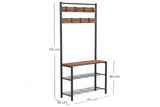 Cuier Tifo cadru metal, Negru, 86x172x30 cm