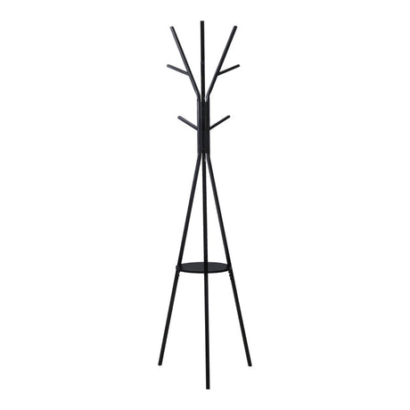 Cuier metalic Denner, Metal, Alb - Negru, 48x48x180 cm