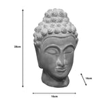 Decoratiune de masa buddha Rolia, teracota Gri, 16x16x28 cm