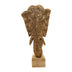 Decoratiune de masa elefant Zap lemn de mango, auriu, 31x13x61 cm