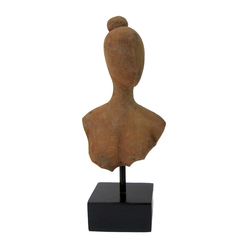 Decoratiune de masa Lafia I lemn Natural de mango-fier, 18x12x42 cm