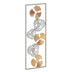 Decoratiune de perete Blomma metal auriu, antic, 31x90 cm