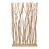 Decoratiune de perete cu etajere Barbin, Lemn Teak-Suar, Natur, 120x25x200 cm