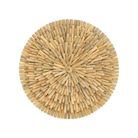 Decoratiune de perete Decofy, Natural, 60x60x5 cm