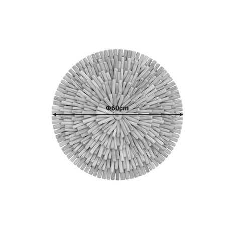 Decoratiune de perete Decofy, Natural, 60x60x5 cm