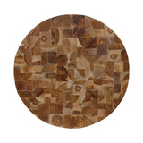 Decoratiune de perete din lemn Sorendine Boho, Natural, 60x60x6 cm