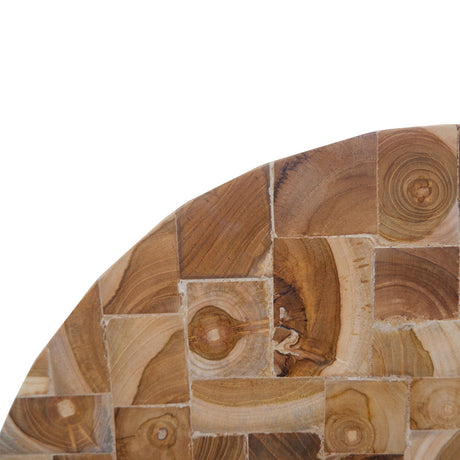 Decoratiune de perete din lemn Sorendine Boho, Natural, 60x60x6 cm