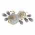 Decoratiune de perete din metal Barney, Auriu, 85x39x5 cm
