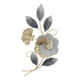 Decoratiune de perete din metal Lux metal, Auriu, 49x92x7 cm