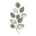 Decoratiune de perete din metal Neone, Auriu, 47x89x6 cm