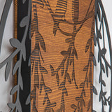 Decoratiune de perete lemn Dragostea in Aer, Negru, 60x59 cm