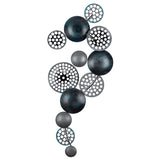 Decoratiune de perete Metal Bronte, Multicolor, 42x8x90 cm