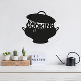 Decoratiune de perete Metal Cookıng-metalpot, Cupru, 40x45 cm - Negru