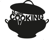 Decoratiune de perete Metal Cookıng-metalpot, Cupru, 40x45 cm - Negru