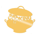 Decoratiune de perete Metal Cookıng-metalpot, Cupru, 40x45 cm - Auriu