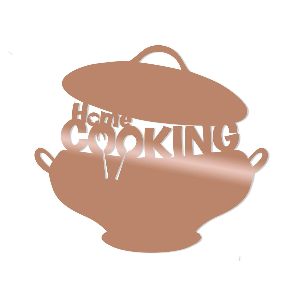 Decoratiune de perete Metal Cookıng-metalpot, Cupru, 40x45 cm - Cupru