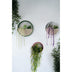 Decoratiune de perete Metal Green Panda, Verde - Roz - Alb, 30x5x30 cm, 3 bucati