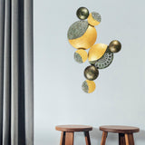 Decoratiune de perete Metal Luminescence, Multicolor, 40x68 cm