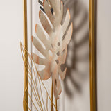 Decoratiune de perete Metal Nazo, Multicolor, 90x5x32 cm