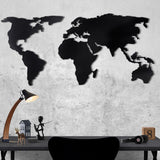 Decoratiune de perete Metal Tanelorn, Negru, 120x60 cm