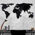Decoratiune de perete Metal Tanelorn, Negru, 120x0.2x60 cm