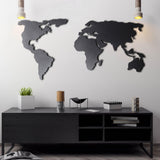 Decoratiune de perete Metal Tanelorn, Negru, 120x60 cm
