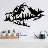 Decoratiune de perete Metal Tanelorn, Negru, 40x70x0.15 cm
