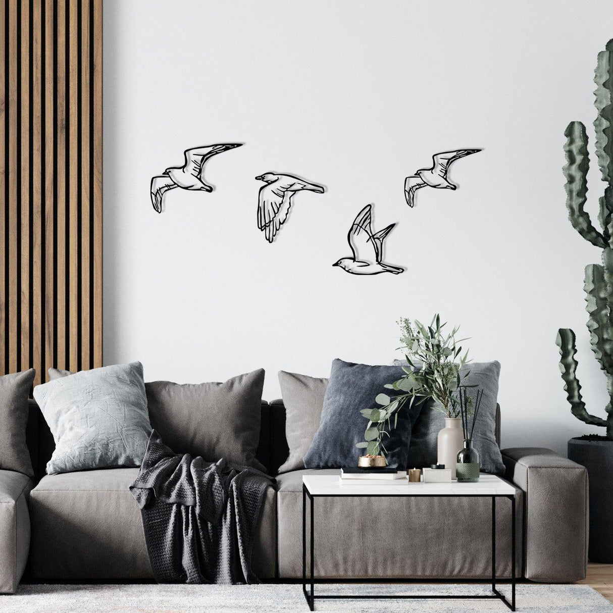 Decoratiune de perete Metal Zevahir, Negru, 24x100 cm