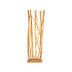 Decoratiune de podea din lemn teak-suar Barbin, Natur, 60x25x200 cm