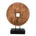 Decoratiune masa Cart lemn de mango Natural si fier, 40x9x54 cm