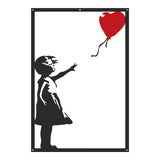 Decorațiune metal Wall deco Balezo negru metal, 35x50 cm