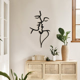Decorațiune metal Wall deco Lovia negru metal, 28x50 cm