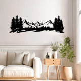 Decorațiune metal Wall deco Mounde negru metal, 60x20 cm