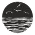 Decorațiune metal Wall deco Seline negru metal, Ø40x1 cm