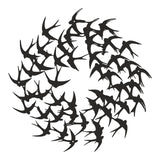 Decorațiune metal Wall deco Swarm negru metal, Ø50x1 cm