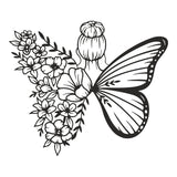 Decorațiune metal Wall deco Terfia negru metal, 60x60 cm