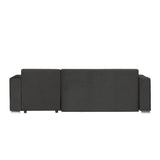 Canapea extensibilă 3 locuri cu depozitare Armando, Colț, Diverse culori, 240x147x85 cm - Gri închis | SKU: Diego CU-2SBD/WHS019-WHS019-WHS019 | Canapea extensibilă 3 locuri cu depozitare Armando, Colț, 240x147x85 cm, varianta Gri închis, produs pentru amenajarea locuinței, disponibil online în România la CasaMob