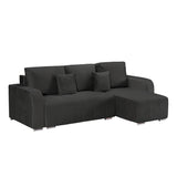 Canapea extensibilă 3 locuri cu depozitare Armando, Colț, Diverse culori, 240x147x85 cm - Gri închis | SKU: Diego CU-2SBD/WHS019-WHS019-WHS019 | Canapea extensibilă 3 locuri cu depozitare Armando, Colț, 240x147x85 cm, varianta Gri închis, produs pentru amenajarea locuinței, disponibil online în România la CasaMob