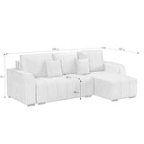 Canapea extensibilă 3 locuri cu depozitare Armando, Colț, Diverse culori, 240x147x85 cm - Gri închis | SKU: Diego CU-2SBD/WHS019-WHS019-WHS019 | Canapea extensibilă 3 locuri cu depozitare Armando, Colț, 240x147x85 cm, varianta Gri închis, produs pentru amenajarea locuinței, disponibil online în România la CasaMob